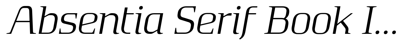 Absentia Serif Book Italic